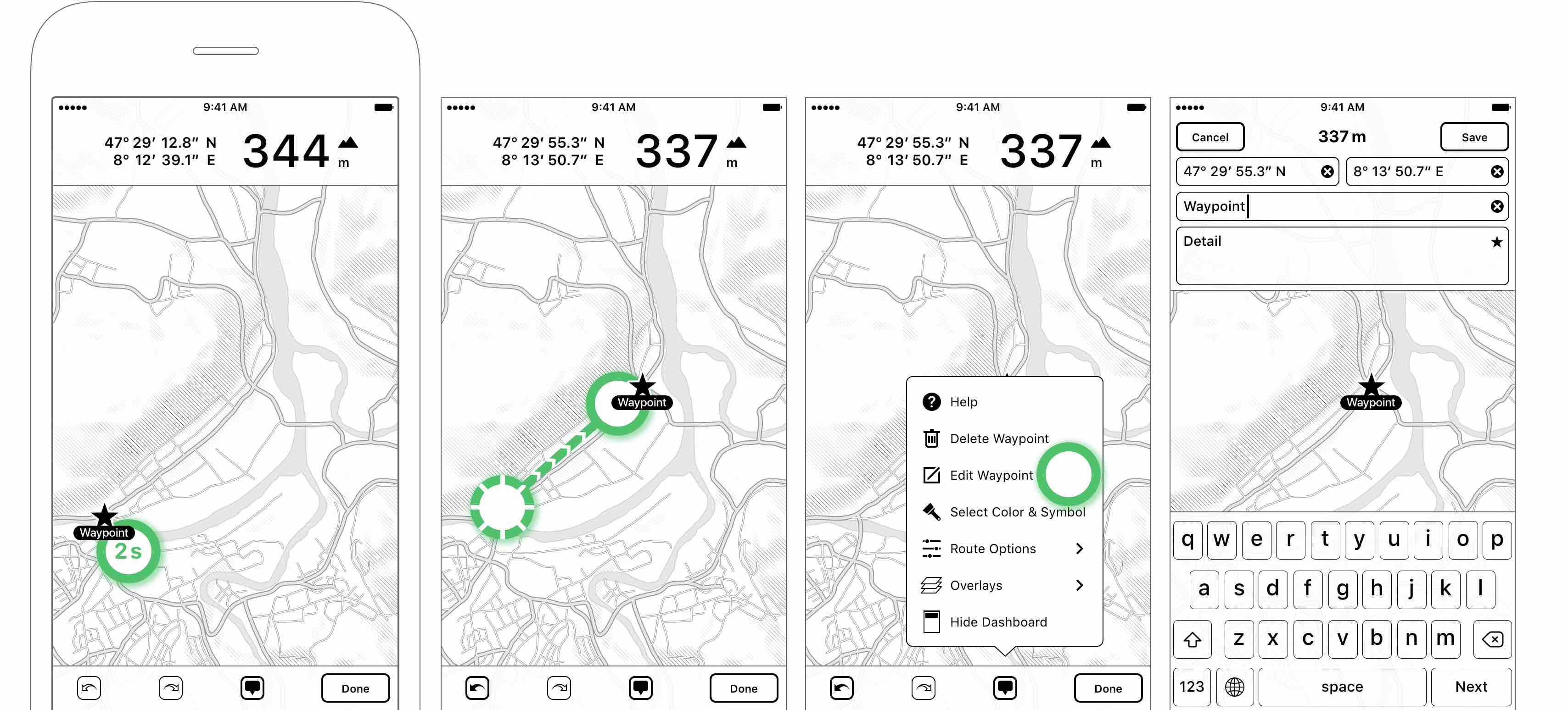 How to create and import your own GPS waypoints into a